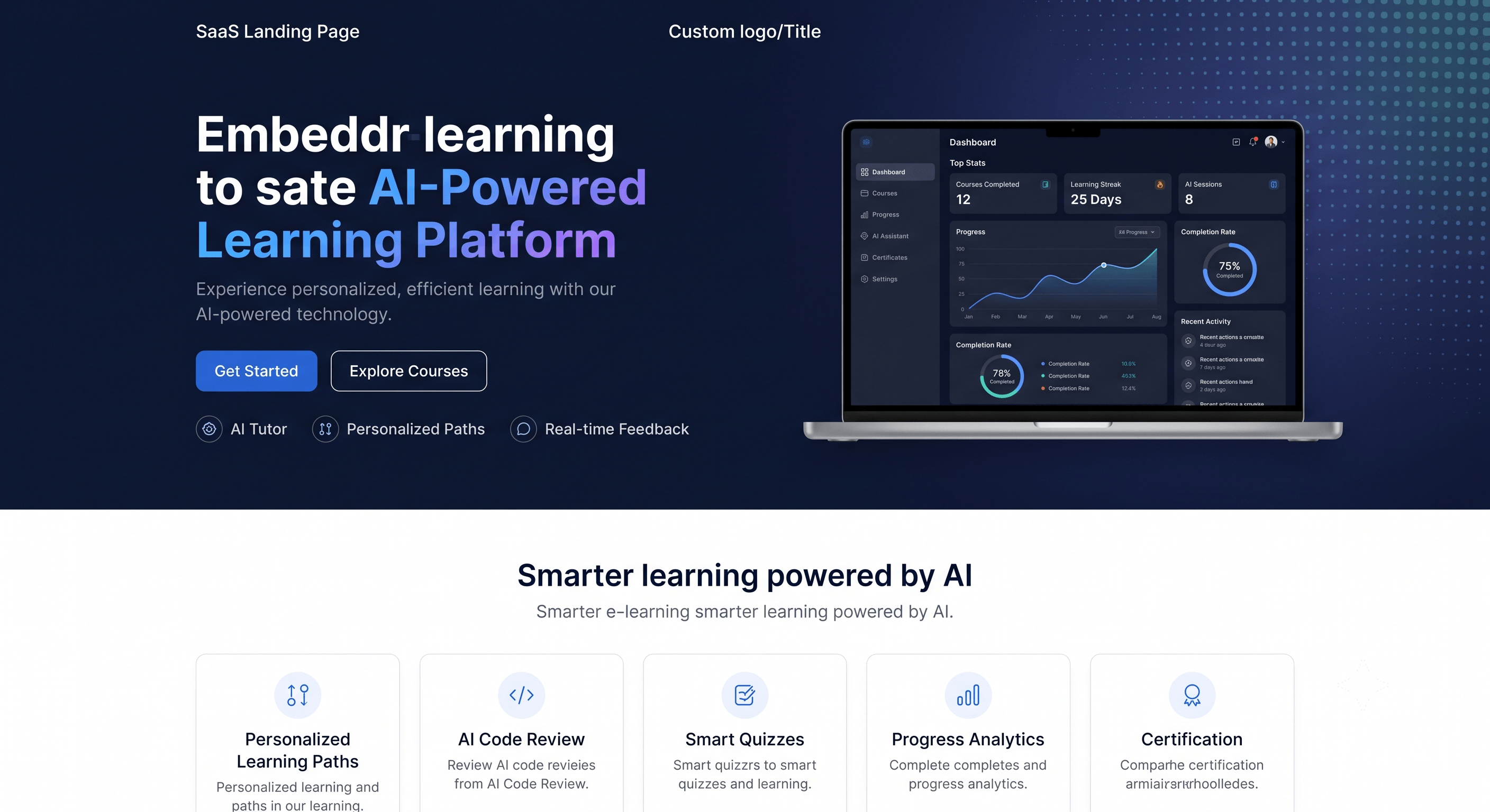 AI-Powered E-Learning Platform